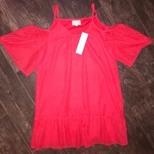 Devlin Hot Pink Off the Shoulder Dress size S NWT